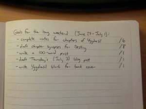 goals canada day weekend